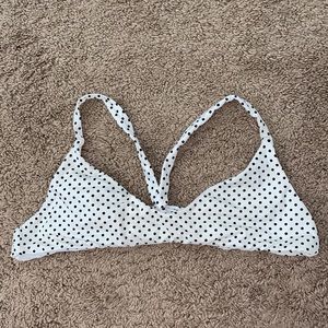 Frankies poka dot bikini top